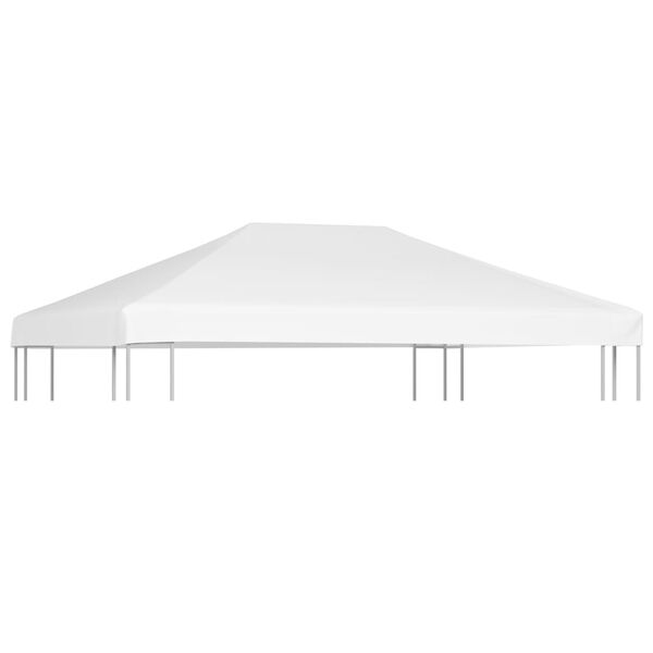 vidaXL Cobertura de gazebo 270 g/m² 4x3 m branco