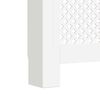 vidaXL Coberturas de radiador 2 pcs 112x19x81,5 cm MDF branco