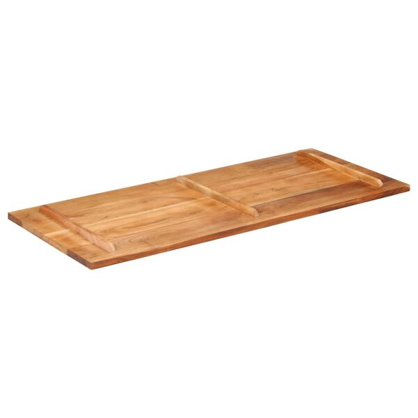 vidaXL Tampo de mesa 140x60x(2,5-2,7) cm madeira de acácia maciça