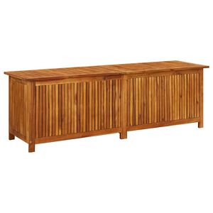 vidaXL Caixa de arruma&ccedil;&atilde;o p/ jardim 175x50x58 cm madeira ac&aacute;cia maci&ccedil;a