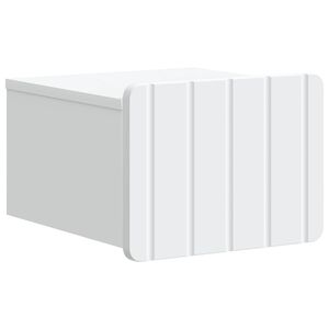vidaXL Gabinete de Canto Montado na Parede Branco 33 x 34,5 x 24 cm
