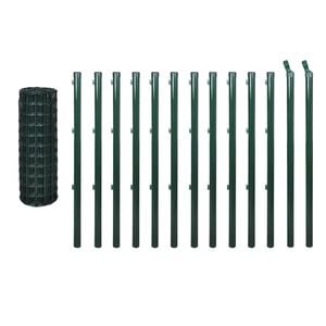 vidaXL Cerca 25x0,8 m a&ccedil;o verde