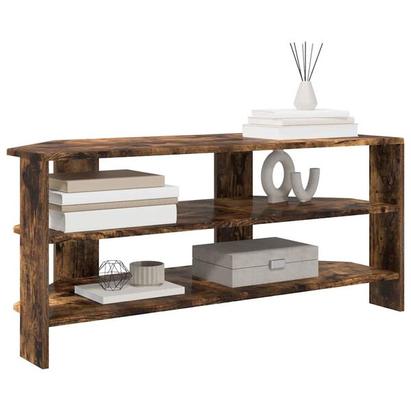 vidaXL Arm&aacute;riodeTVdeCanto Carvalho Defumado 102x40,5x45cm