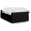 vidaXL Cama boxspring com colch&atilde;o 120x190 cm tecido preto