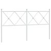 vidaXL Cabeceira de substitui&ccedil;&atilde;o 160 cm metal branco