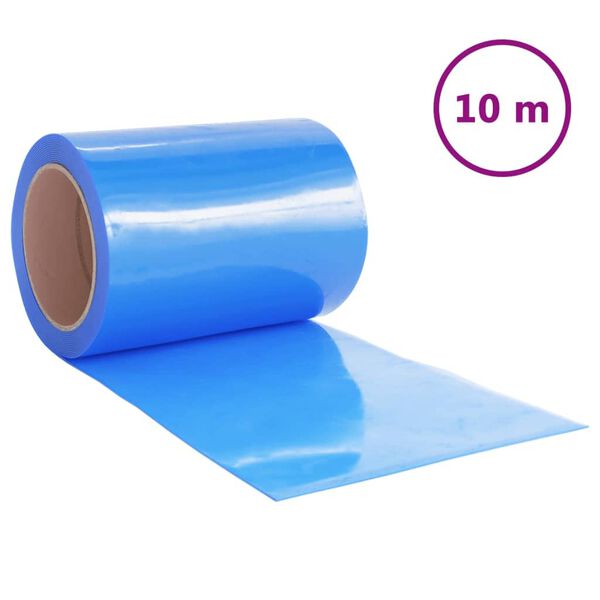 vidaXL Cortina de porta 300 mm x 2,6 mm 10 m PVC azul