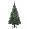 vidaXL &Aacute;rvore de Natal Artificial Verde 180 cm PVC, A&ccedil;o e Pl&aacute;stico