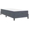 vidaXL Cama Box com colch&atilde;o Cinza Escuro 80 x 220 cm tecido