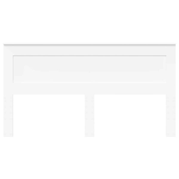 vidaXL Cabeceira com cabeceira Branco 180 cm Madeira processada