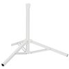 vidaXL Suporte para Parasol Branco A&ccedil;o for 25-32 mm Pole