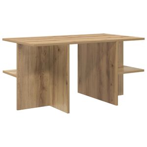 vidaXL Mesa de centro Carvalho Arttisan 87 x 50 x 45 cm