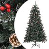 vidaXL &Aacute;rvore de Natal artificial com suporte 180 cm PVC verde
