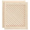 vidaXL Portas de arm&aacute;rio design treli&ccedil;a 2 pcs 59,5x69 cm pinho maci&ccedil;o