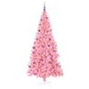 vidaXL &Aacute;rvore de Natal com 300 LEDs com suporte Rosa 210 cm PVC
