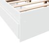 vidaXL Estrutura cama c/ gavetas 120x190cm derivados de madeira branco