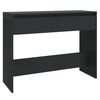 vidaXL Mesa consola 100x35x76,5 cm derivados madeira preto