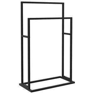 vidaXL Toalheiro independente 48x24x78,5 cm ferro preto