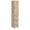 vidaXL Conjunto de Gabinete 2 pcs Carvalho Sonoma 33 x 34,5 x 90 cm