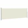 vidaXL Toldo lateral retr&aacute;til para p&aacute;tio 170x500 cm creme