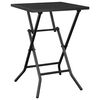 vidaXL Mesa de jardim dobr&aacute;vel 50x50x72 cm malha de a&ccedil;o antracite
