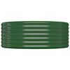 vidaXL Canteiro elevado jardim 507x100x36 cm a&ccedil;o galvanizado verde
