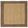 vidaXL Tapete de &Aacute;rea Cinzento 120 x 120 cm Juta