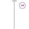 vidaXL Estaca para plantas de jardim 20 pcs 40 cm a&ccedil;o verde-escuro
