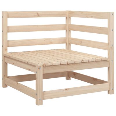 vidaXL 2 pcs conjunto de sofás para jardim madeira de pinho maciça