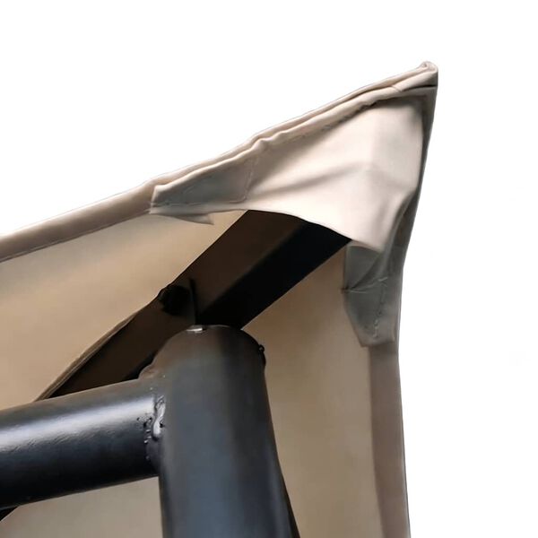 vidaXL Gazebo tenda com toldo 4x4 m a&ccedil;o bege