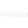 vidaXL M&oacute;veis de TV em aglomerado 2 pcs 120x40x34 cm branco brilhante
