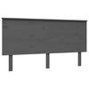 vidaXL Cama para idosos c/ cabeceira 160x200cm madeira maci&ccedil;a cinzento