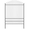vidaXL Cerca para Jardim 7 pcs Cinzeto 170 x 225 cm A&ccedil;o revestido a p&oacute;
