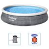 Bestway Conjunto piscina insufl&aacute;vel Fast Set com bomba 396x84 cm