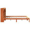 vidaXL Cama com estante sem colch&atilde;o 140x200 cm pinho maci&ccedil;o