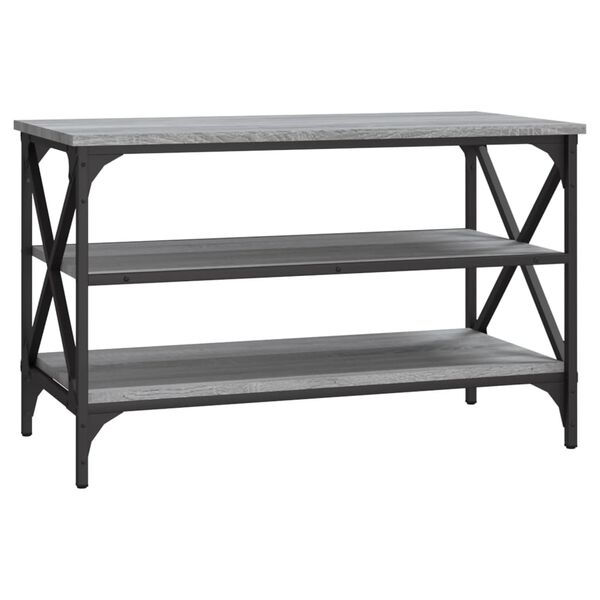 vidaXL M&oacute;vel de TV 80x40x50 cm derivados de madeira cinzento sonoma