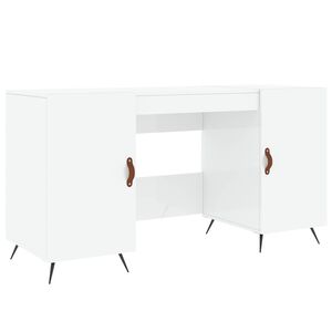 vidaXL Secret&aacute;ria 140x50x75 cm derivados de madeira branco brilhante
