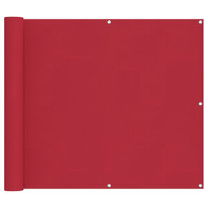vidaXL Tela de Varanda Vermelho 90 x 200 cm Tecido Oxford