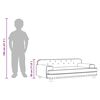 vidaXL Sof&aacute; infantil 90x53x30 cm veludo castanho