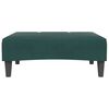 vidaXL Apoio de p&eacute;s 77x55x31 cm veludo verde-escuro
