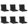 vidaXL Conjunto de Almofadas para Cadeira de Encosto Baixo 6 pcs