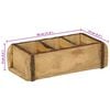 vidaXL Tabuleiro Castanho 30 x 14 x 9 cm Madeira Refor&ccedil;ada S&oacute;lida
