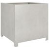 vidaXL Vaso/floreira de jardim 50x50x50 cm a&ccedil;o inoxid&aacute;vel