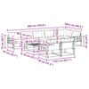 vidaXL Conjunto de Sof&aacute;s para Exterior 9 pcs Natural e Bege
