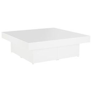 vidaXL Mesa de centro 90x90x28 cm derivados de madeira branco