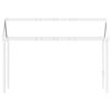 vidaXL Telhado de cama infantil 217x85,5x154 cm pinho maci&ccedil;o branco