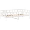 vidaXL Conj. de sofá-cama c/ telhado 80x200 cm pinho maciço branco