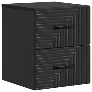 vidaXL Gabinete de Canto Montado na Parede Preto 34,5 x 33 x 40 cm