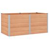 vidaXL Canteiro de jardim elevado Castanho 200 x 100 x 91 cm