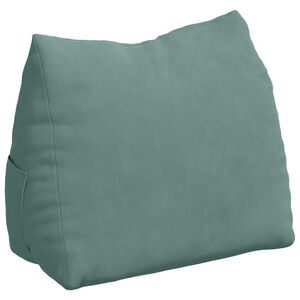 vidaXL Travesseiro para Costas Verde do Mar 45 x 20 x 35 cm
