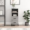 vidaXL Aparador 34,5x34x90 cm derivados de madeira sonoma cinzento